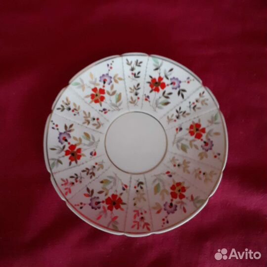 Чайная пара, костяной фарфор,Песочное