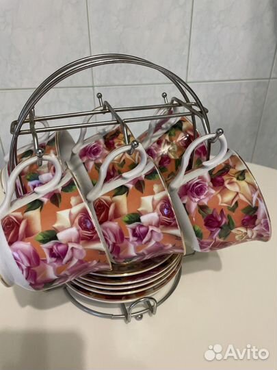 Набор Чашки с блюдцами 6 шт