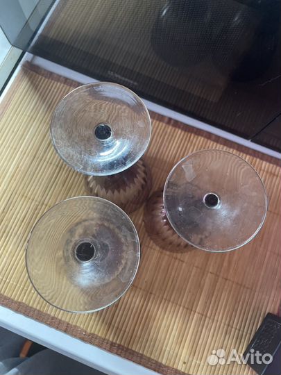 Абор бокалов марганцевый хрусталь 17 см