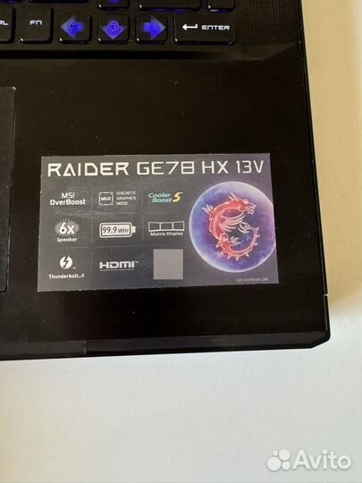 MSI raider GE78 HX 13VH-214RU