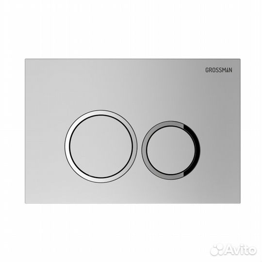 Инсталляция, клавиша хром мат+унитаз GR-4441S Gro