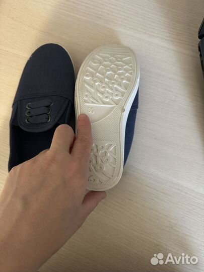 Кеды детские, текстиль, новые
