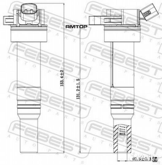 Febest 12640006 Катушка зажигания