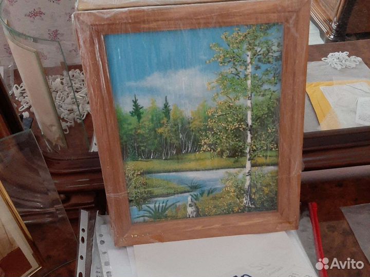 Картины каменной крошкой