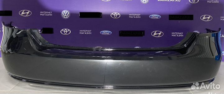 Бампер задний Volkswagen Polo 10 - 15 черный