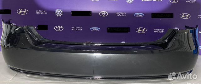 Бампер задний Volkswagen Polo 10 - 15 черный