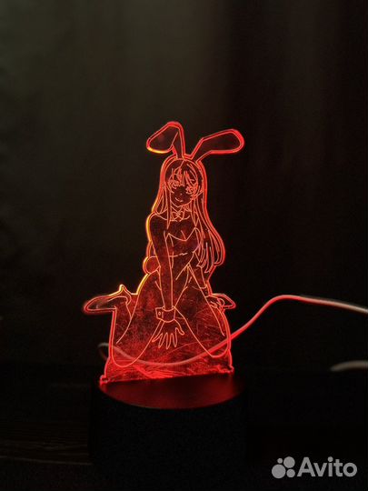 Светящаяся статуэтка аниме