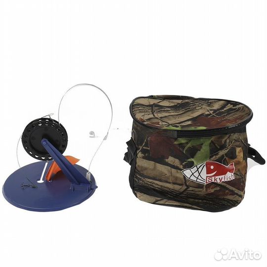 Набор оснащ. жерлиц наклонная стойка 10 шт в сумке