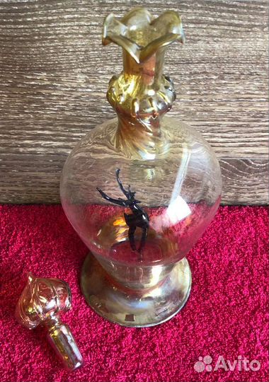 Штоф хрустальный с оленем. СССР