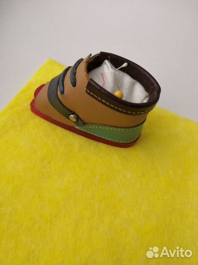 Сувенир игольница башмачок сандалик СССР сувенир