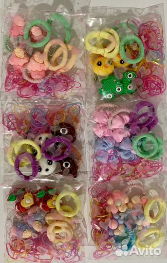 Набор детских резинок для волос