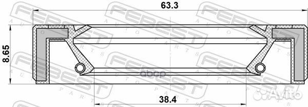 Сальник дифференциала VW/audi/volvo