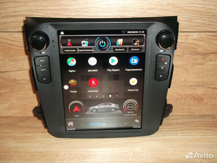 Магнитола Mitsubishi Outlander XL Android Tesla