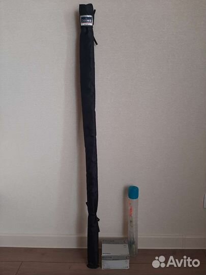 Матчевое удилище, катушка Shimano, поплавки