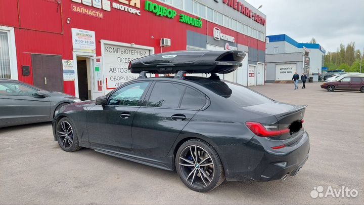 Бокс на крышу Broomer LS черный глянец для BMW