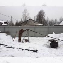 Монтаж винтового фундамента, Тосно