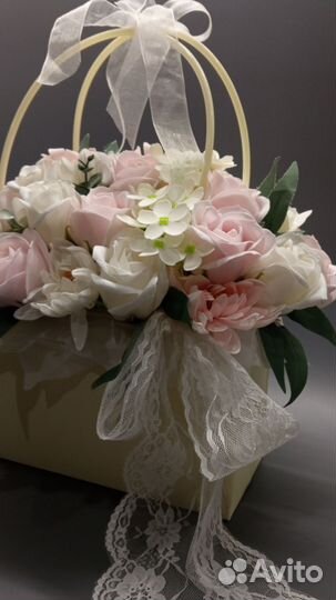 Мыльные розы букеты, букет в сумочке