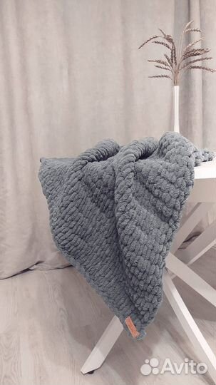 Плед детский вязаный ручная работа