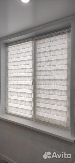 Рулонные шторы день ночь на заказ