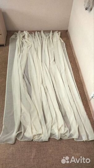 Тюлевая штора 492х244 слегка выгорела