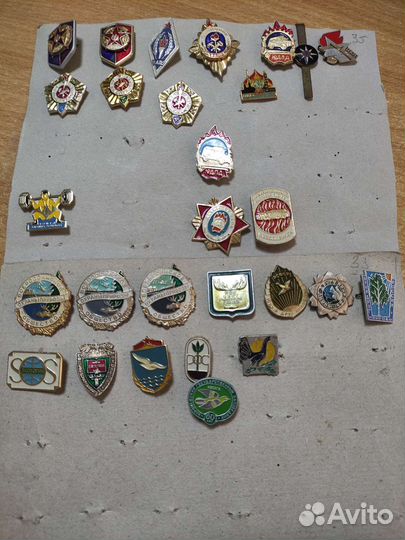 Значки СССР, современные, иностранные