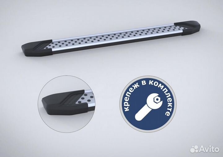 Пороги Подножки Volkswagen Teramont 2018- Bmw-Styl