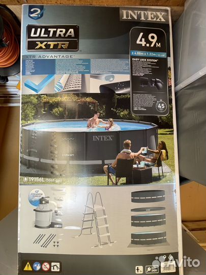 Каркасный бассейн intex ultra xtr4.88 x 122