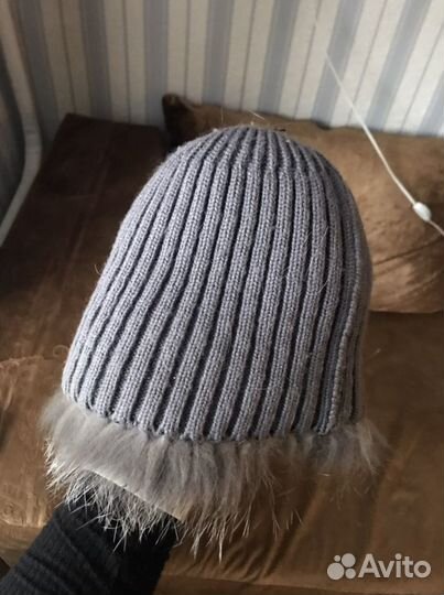 Женская зимняя шапка из натурального кролика