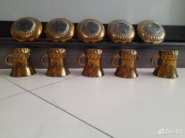 Кофейный сервиз 5 персон - клеймо осз