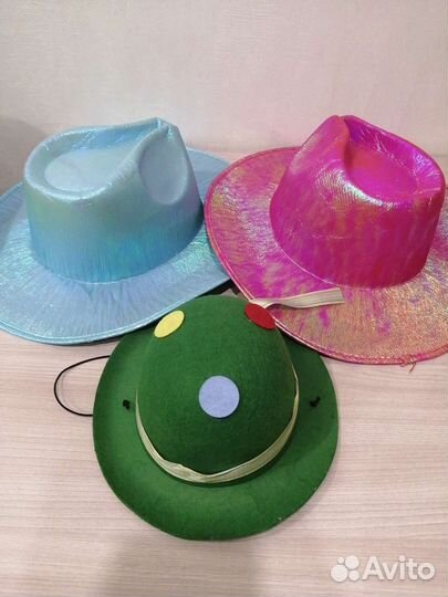 Карнавальные костюмы, шляпы новые