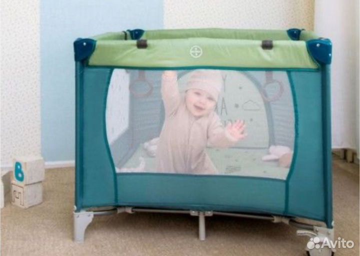 Манеж Amarobaby Walky, Good Day Fox / Оливковый