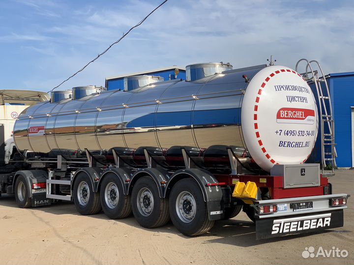 Полуприцеп пищевая цистерна BERGHEL 27000Л 4-осная, 2023