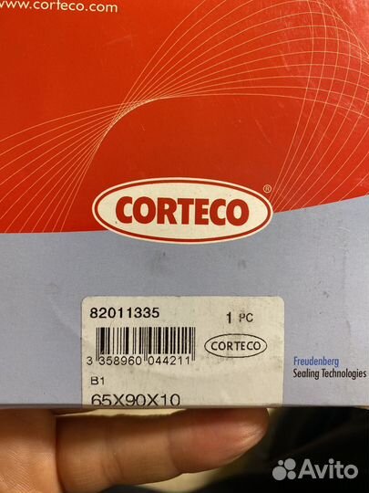 Уплотняющее кольцо коленчатый вал Corteco