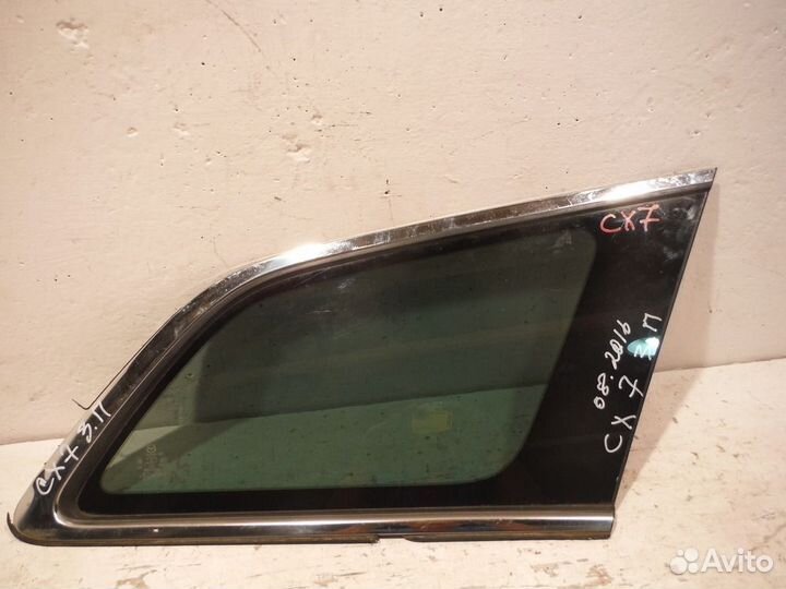 Стекло (форточка) заднее правое Mazda CX7 2008