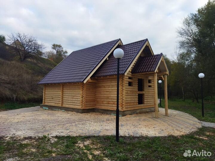 Дом из оцилиндрованного бревна от производителя