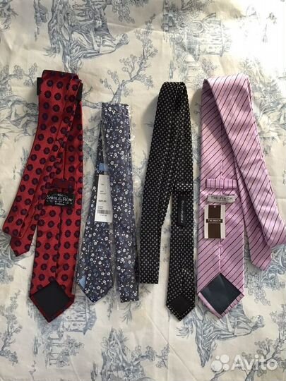 Галстуки Англия,Шелк, Новые
