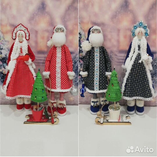 Куклы дед мороз и снегурочка