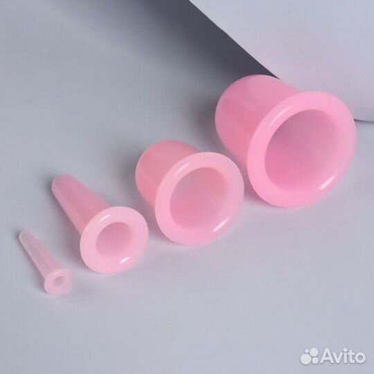 2 шт. Набор вакуумных банок для массажа, силиконов