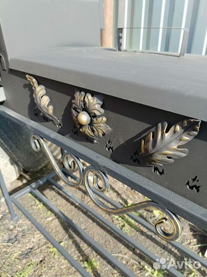 Мангал с печью под казан 3мм 