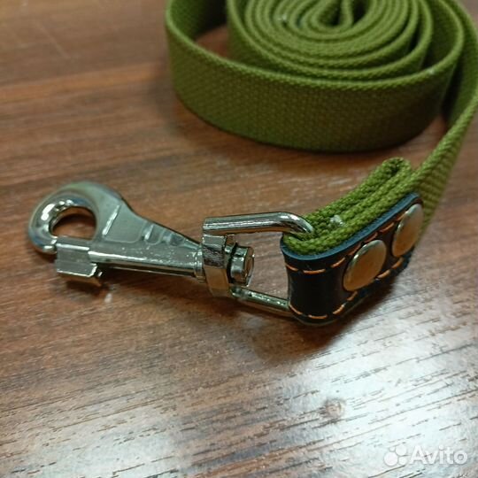 Брезентовые поводки и ошейники для собак