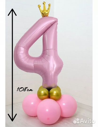 Шар цифра на подставке