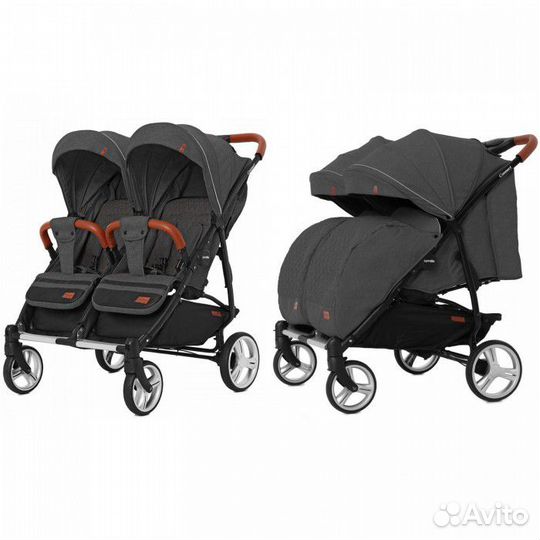 Коляска для двойни Carrello Connect