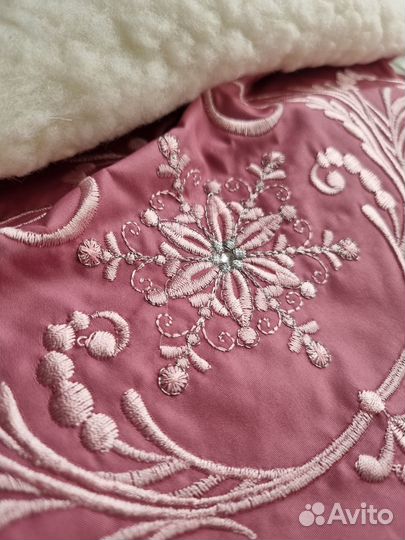 Зимний конверт в коляску на выписку для девочки 0+