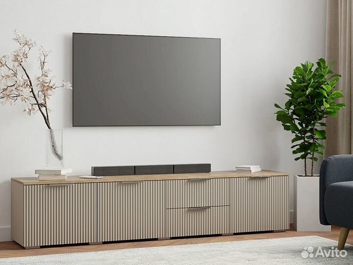 Тумба под тв с фрезеровкой комод IKEA мебель Икеа