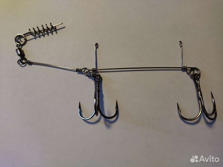 Стингер для оснащения больших силиконовых приманок