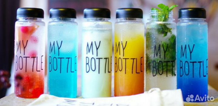 Бутылка My bottle в мешочке