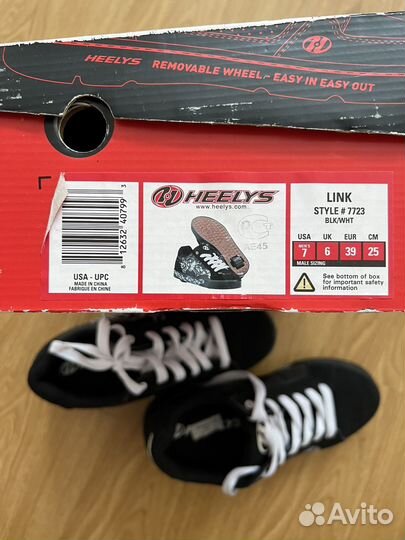 Роликовые кроссовки heelys/ боторолики