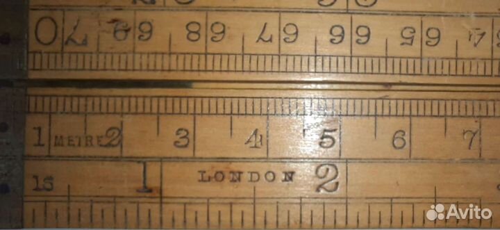 Линейка складная, Лондон, 19 век