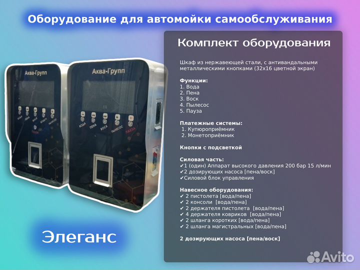 Оборудование для Автомойки / Элеганс Pro 62