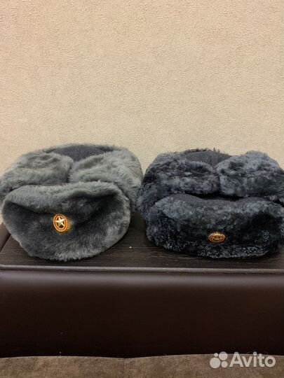 Шапка ушанка военная 58